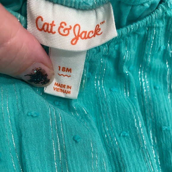 Cat & Jack Toddler Maxi Dress Green 👗 - Picture 4 of 5